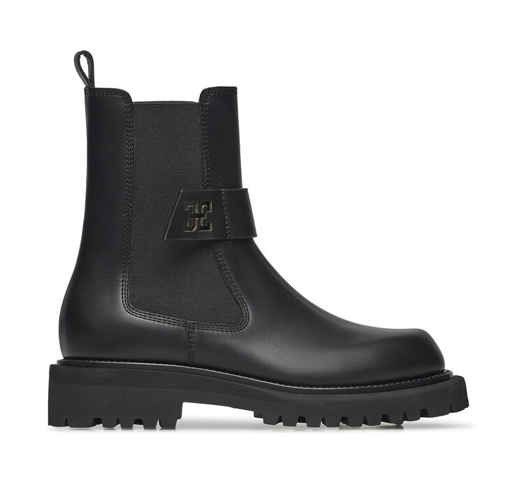 Fabi Calfskin Leather Ankle Boot