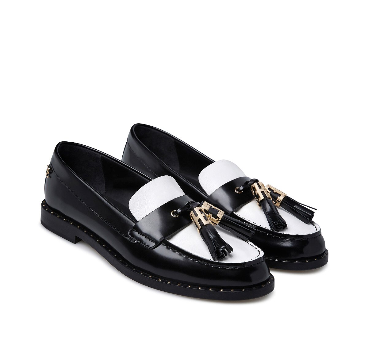 Fabi loafer with tassels and small studs
