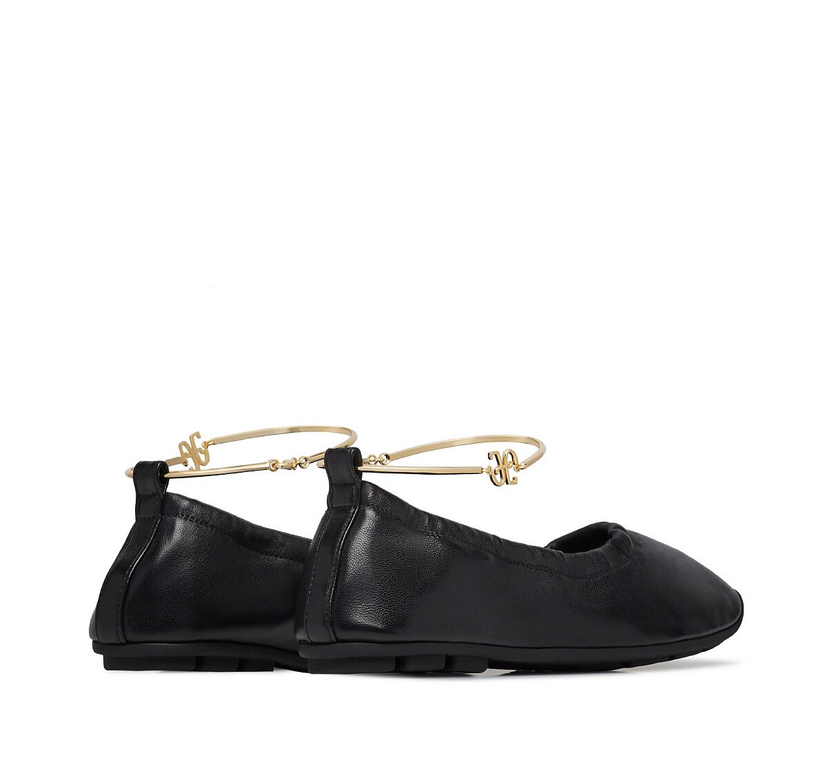 Fabi ballet flat with ankle strap