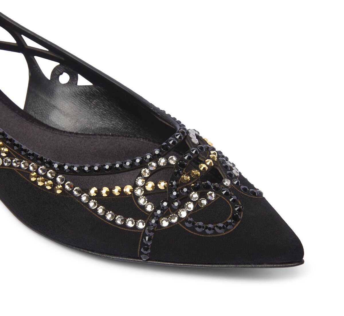 Fabi ballerina with rhinestones