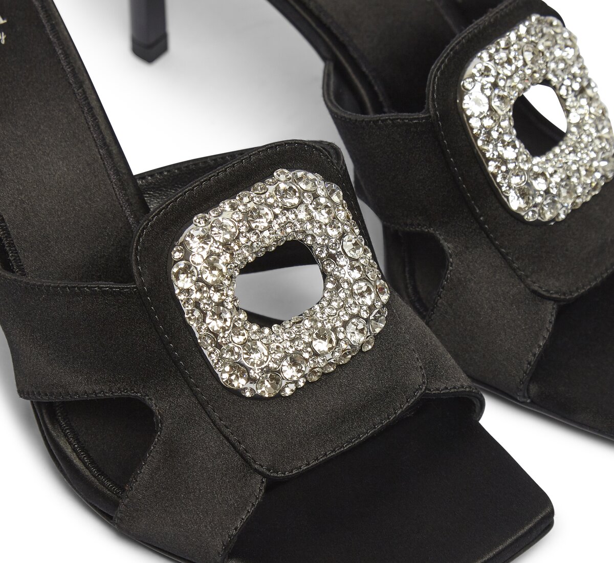 Fabi suede sandal with jeweled buckle