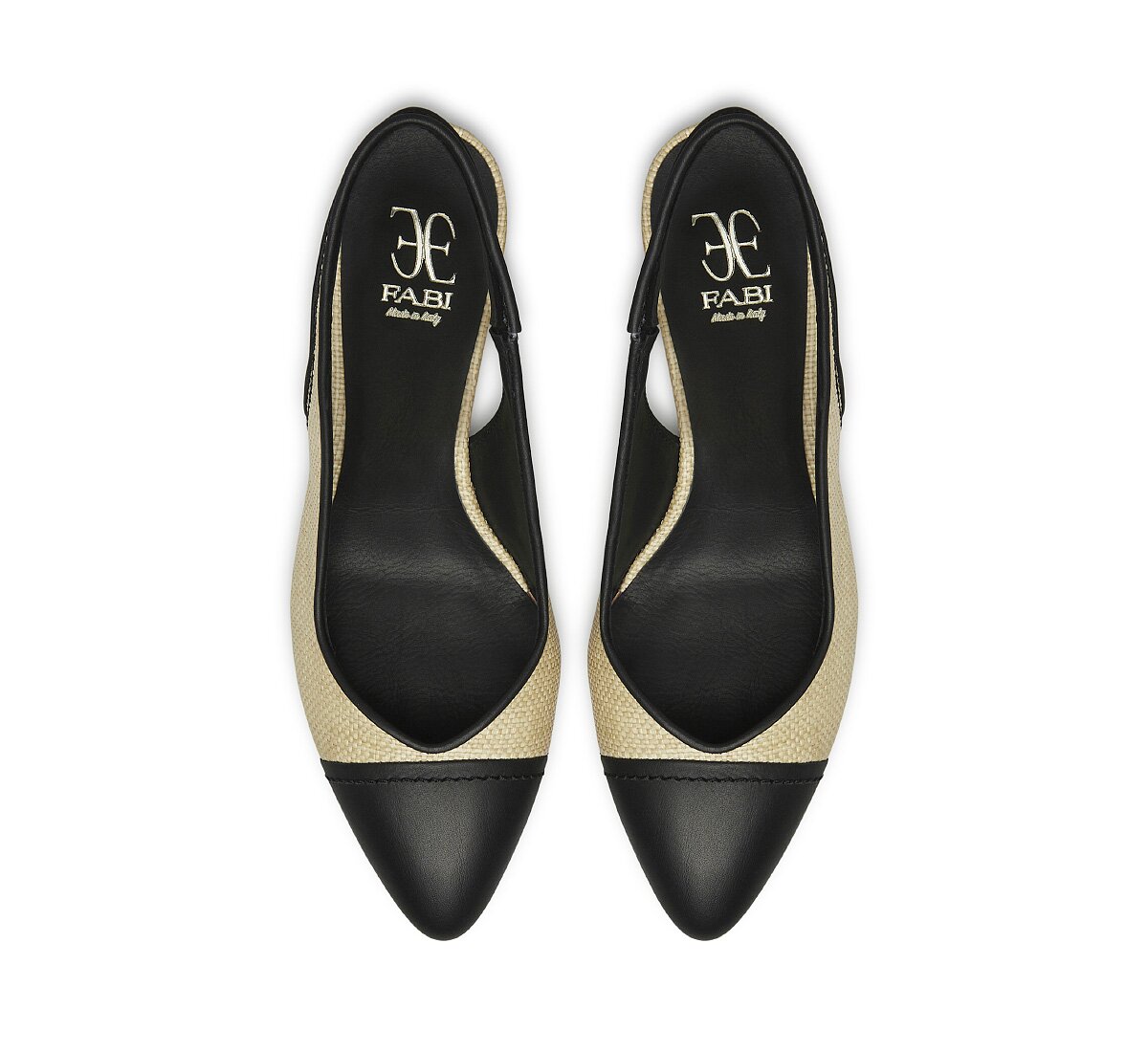 Sling-back Fabi in rafia