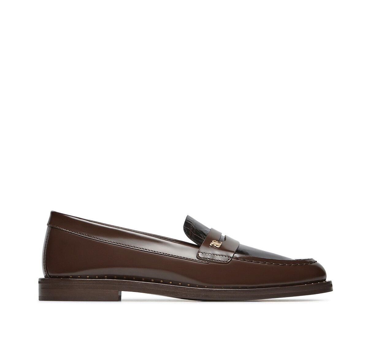 Fabi loafer with crocodile-print detail