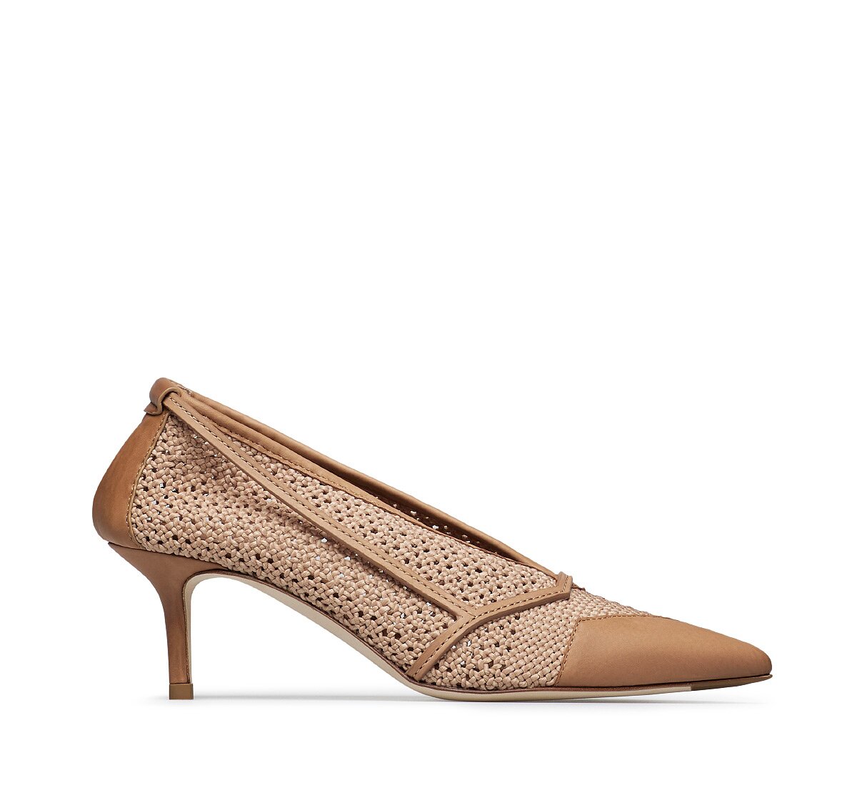 Fabi woven raffia décolleté