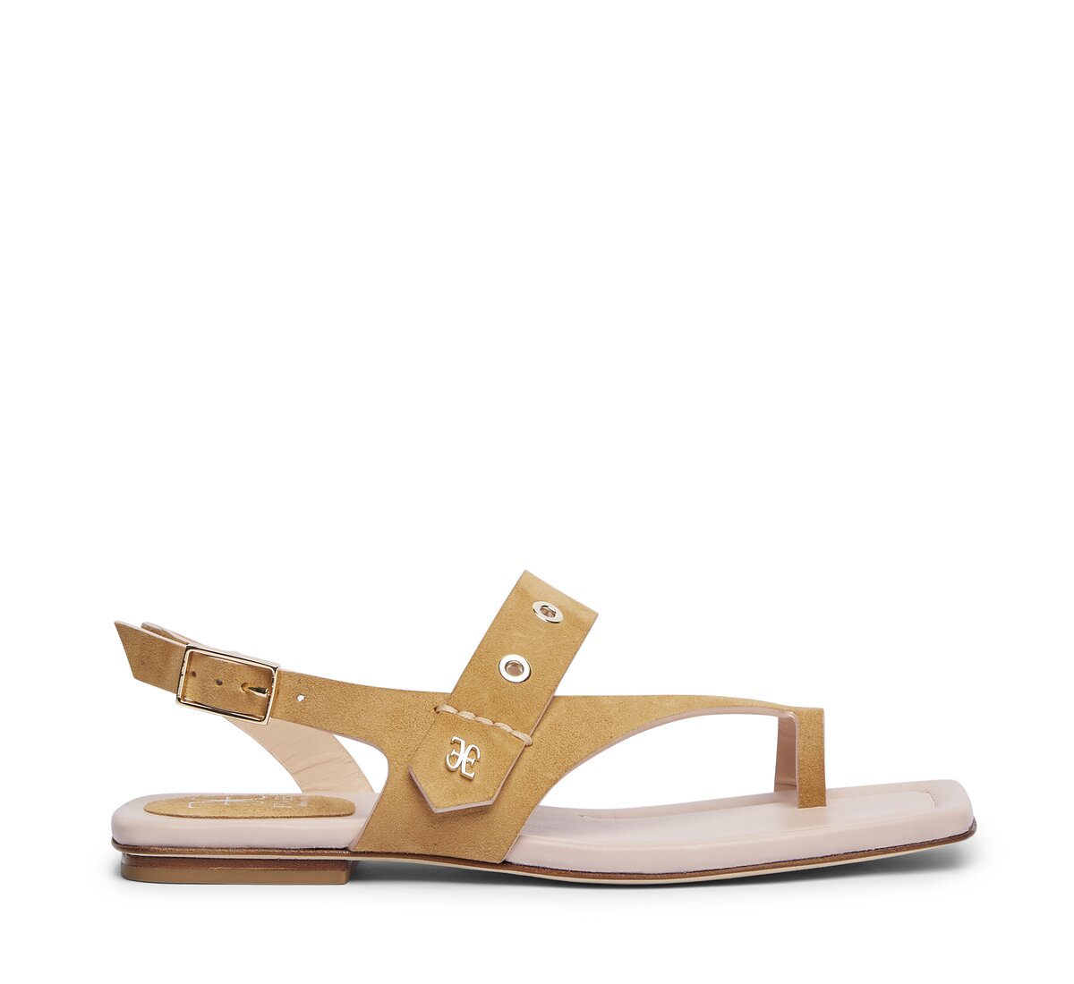 Fabi thong sandal in suede