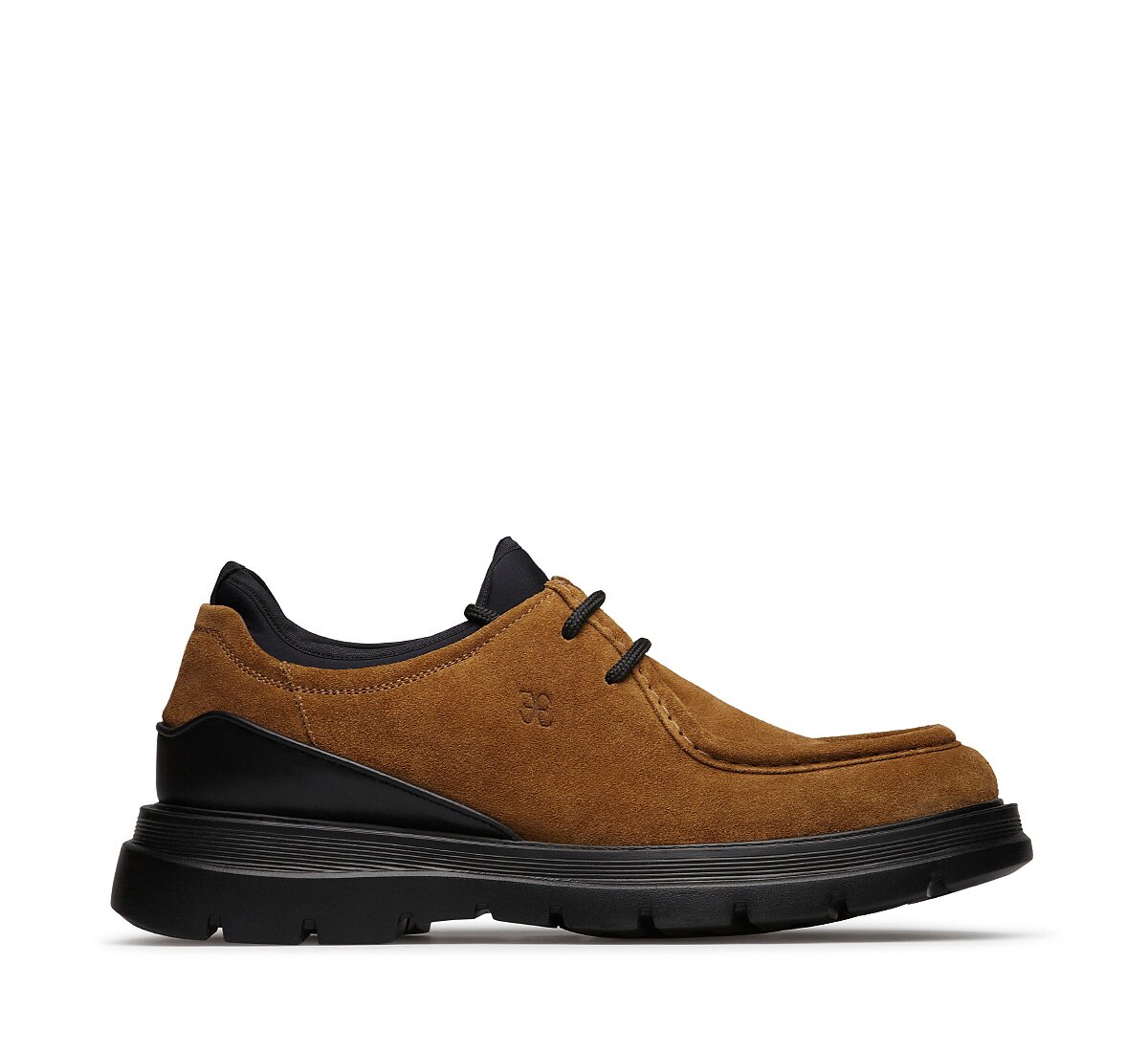 Velour lace-up