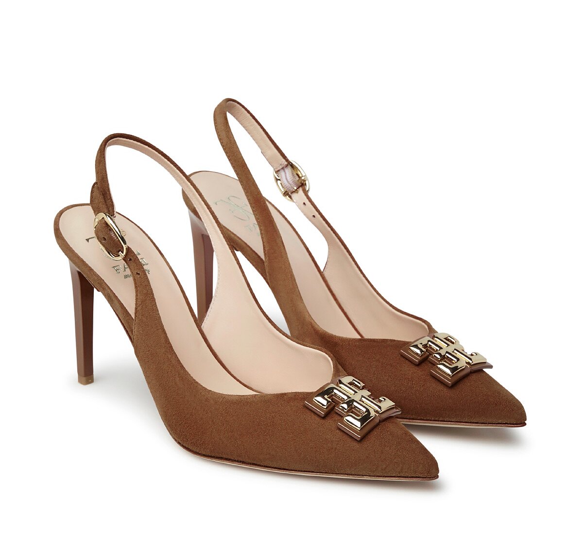 Sling-back Fabi in camoscio