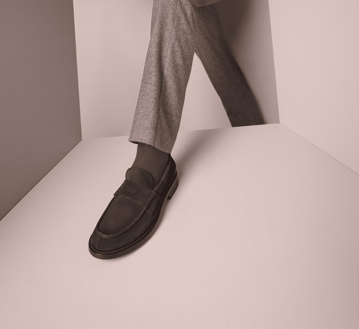 Velour loafer