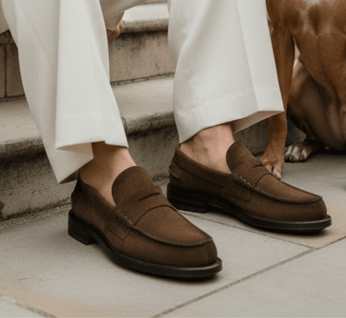 Velour loafer
