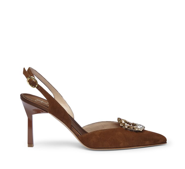 Sling-back Fabi in suede