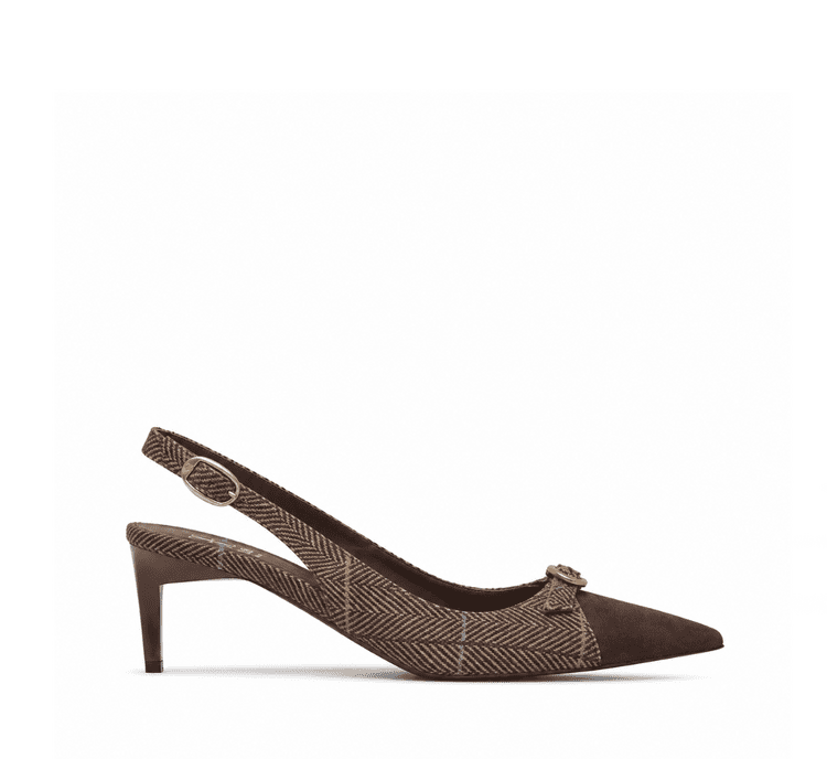 Fabi fabric sling-back