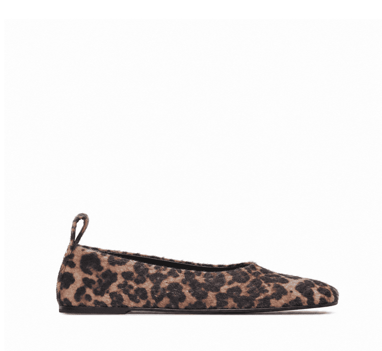 Fabi Leopard-Print Ballet Flats