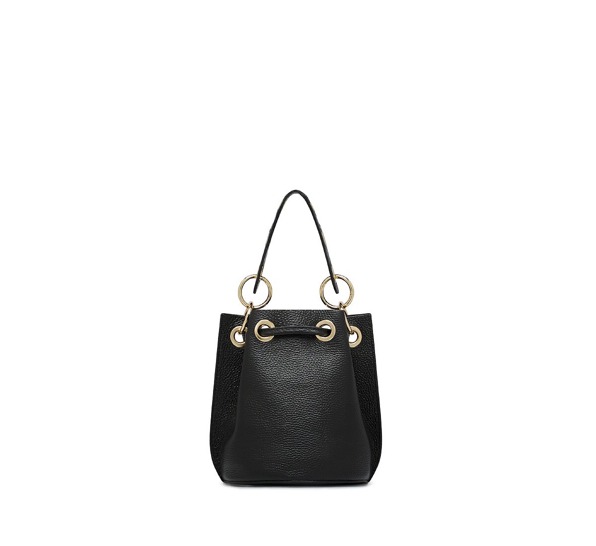 Mini bucket bag in pony hair