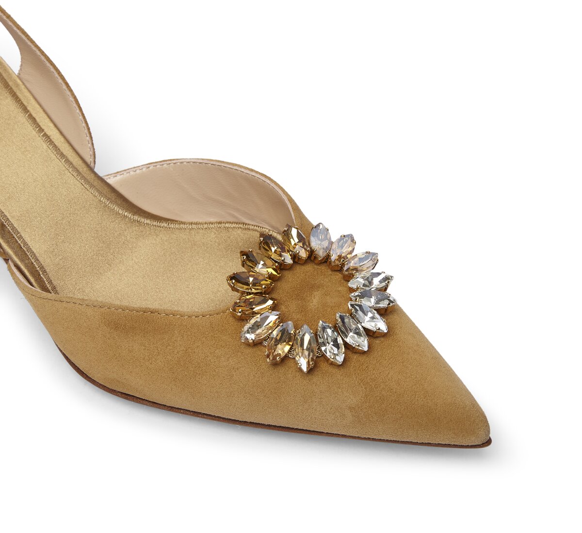 Fabi sling-back in suede