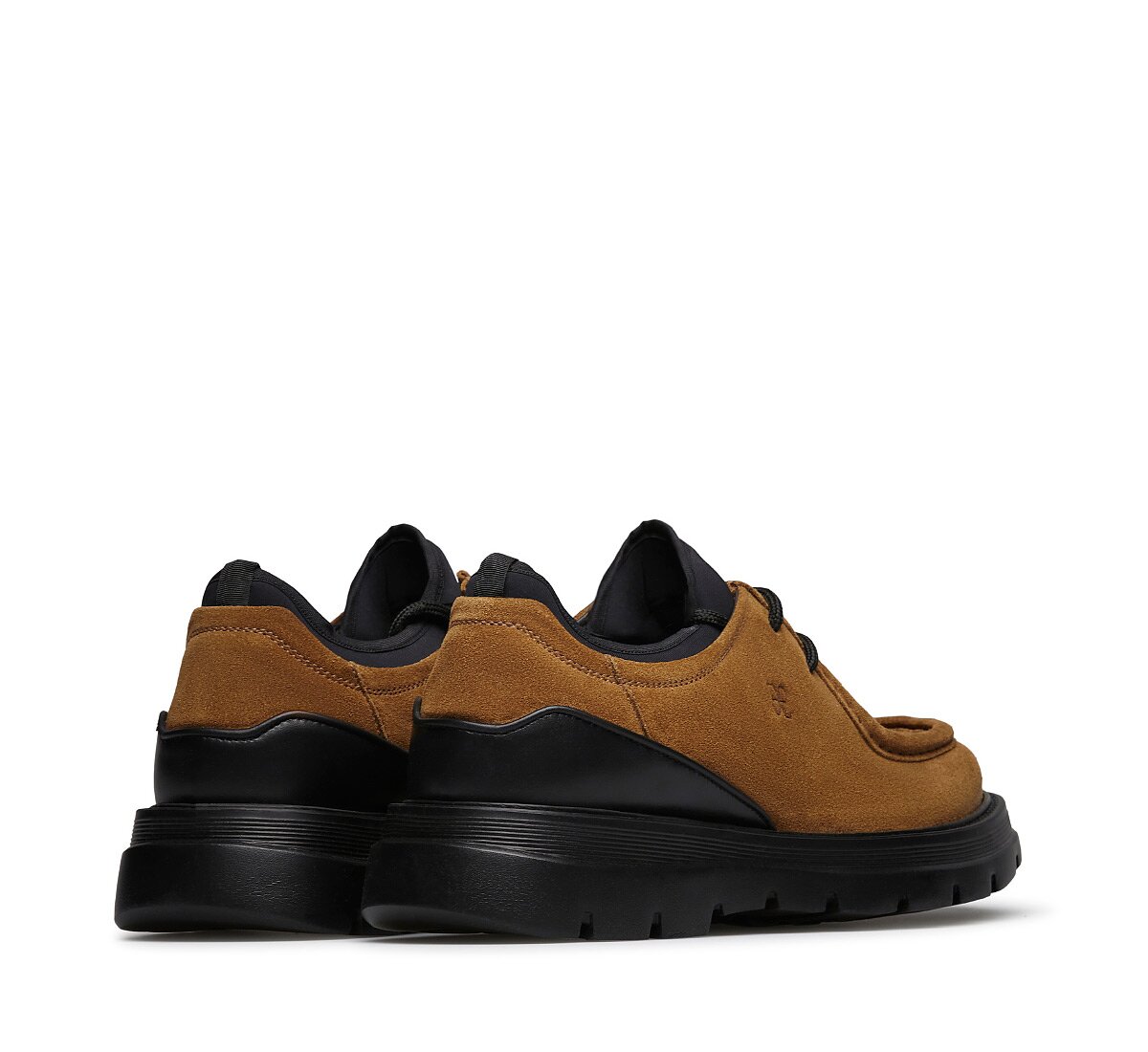 Velour lace-up