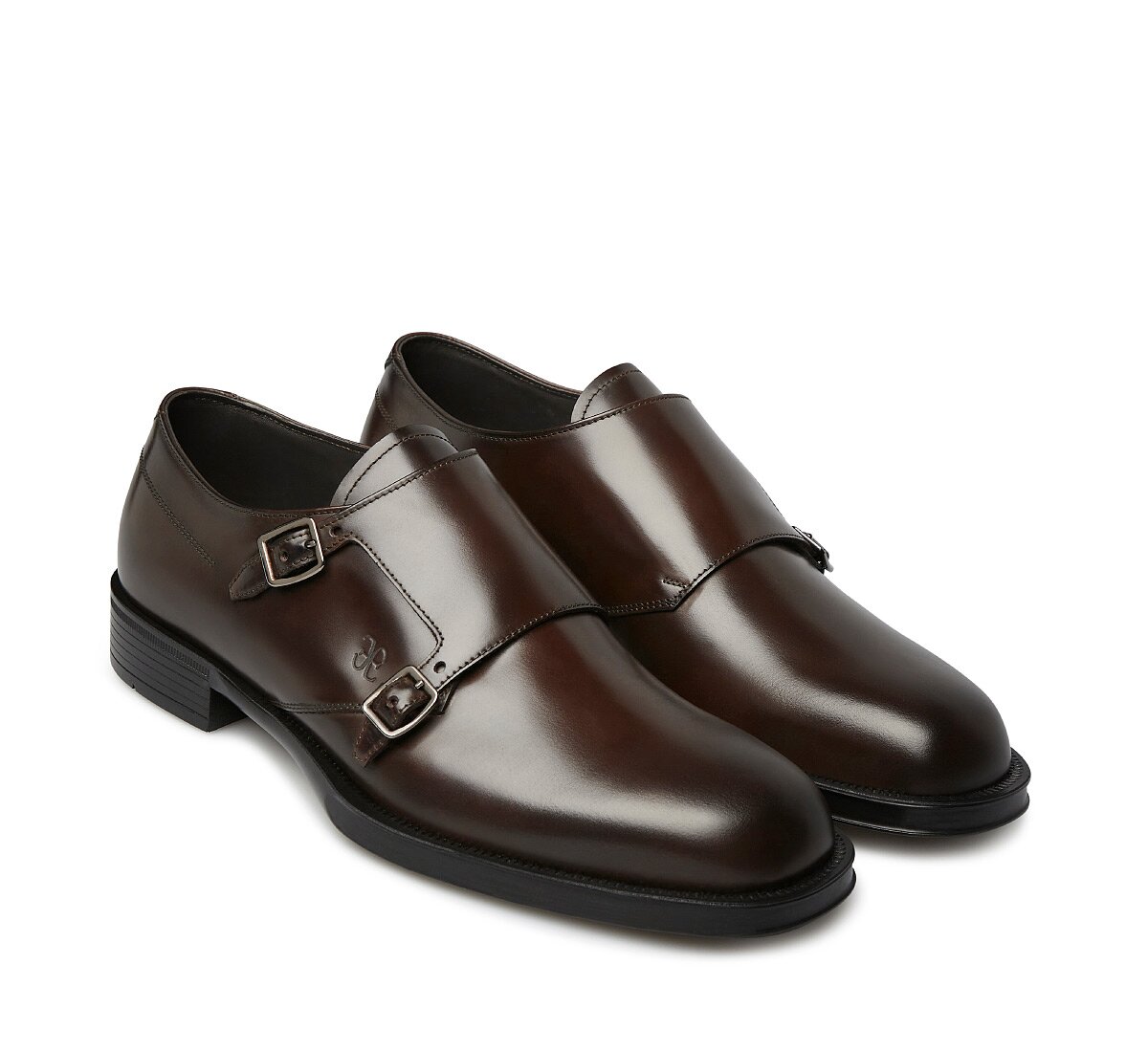 Fabi Double Monk Strap in Calfskin Leather