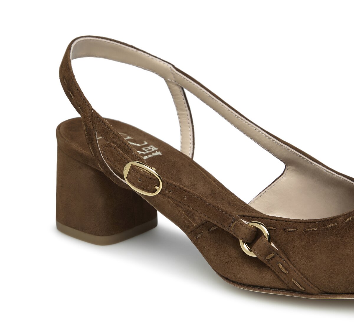 Sling-back Fabi in camoscio