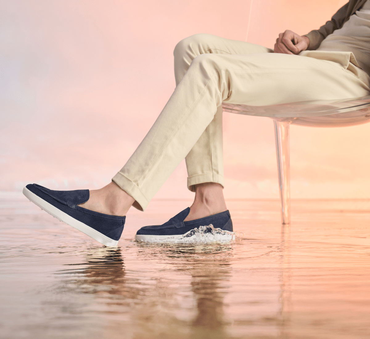 Fabi perforated loafer