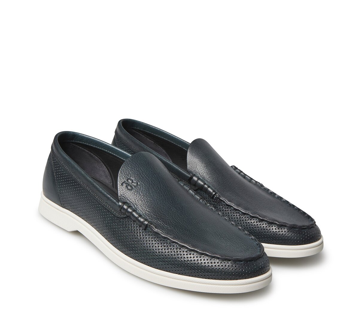 Лоферы Fabi из перфорированной овечьей кожи