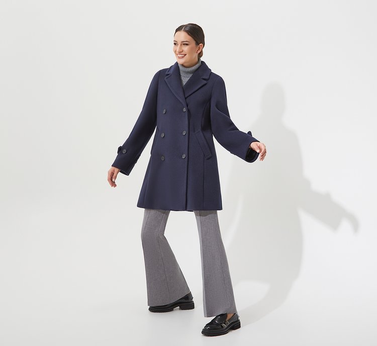 Blue Midi Coat