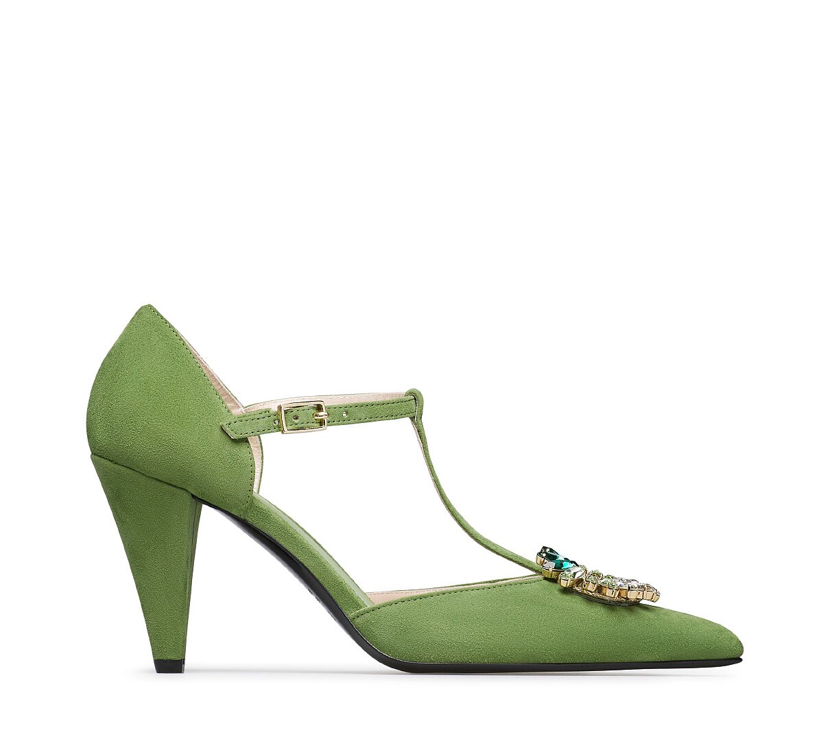 Fabi décolleté with jewel detail