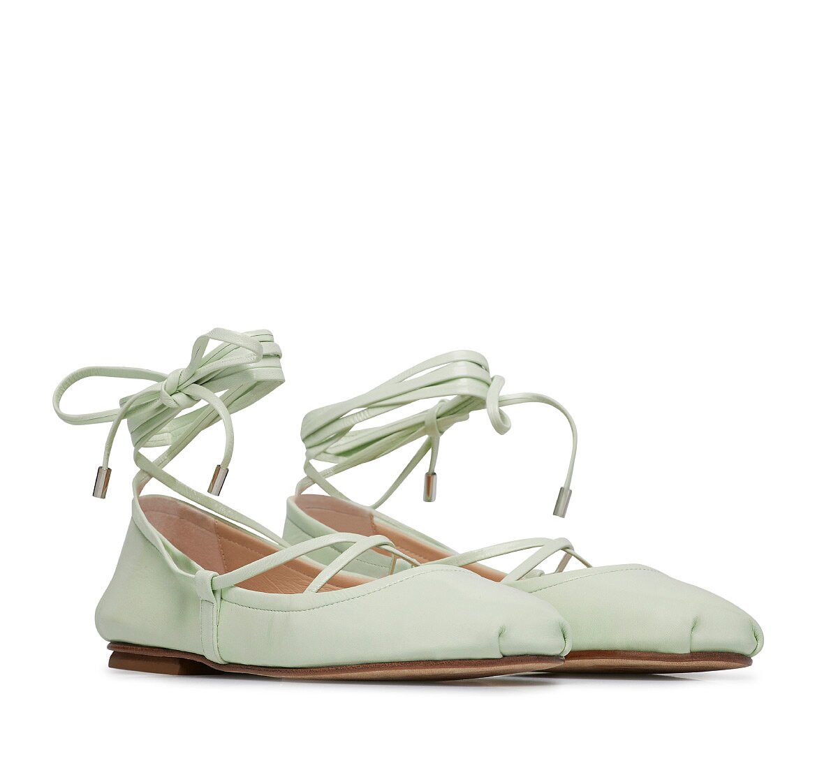 Fabi ballerinas with ankle ties