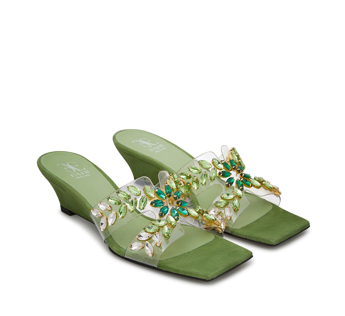 Сандалии из замши Fabi