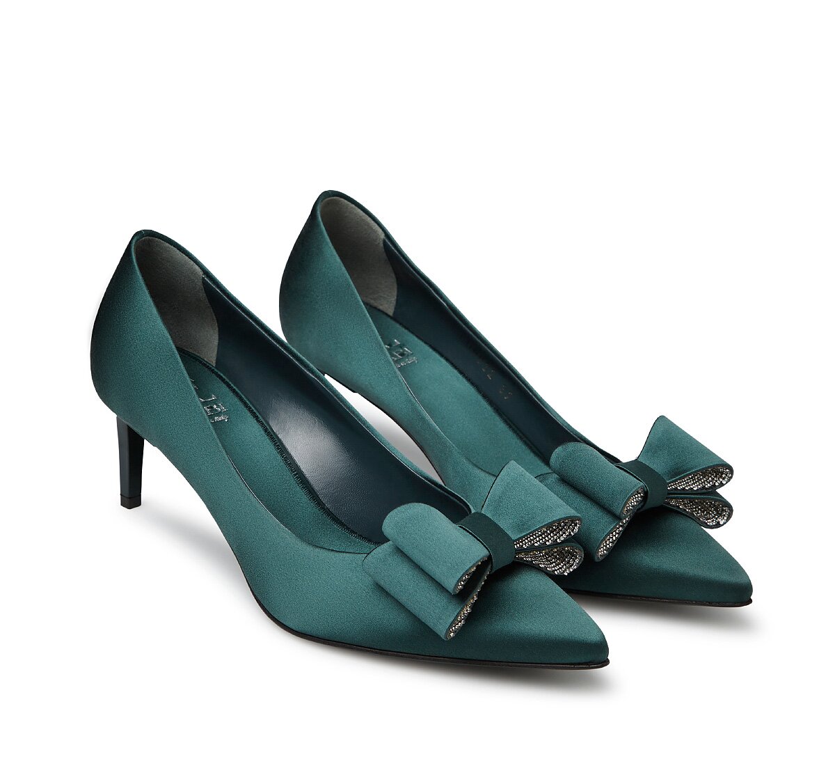 Fabi satin pumps