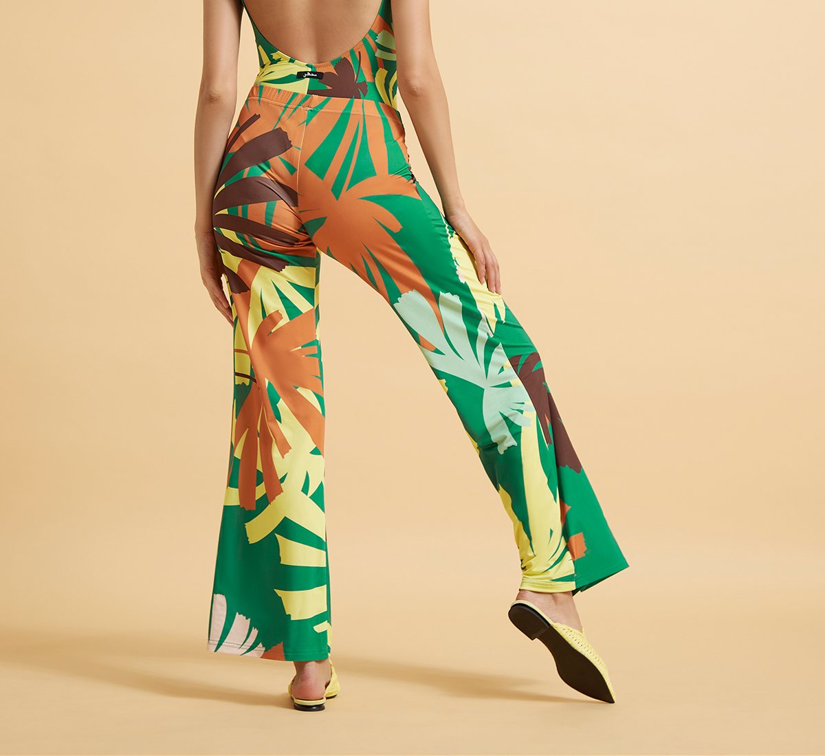 Pantaloni con Stampa Tropicale