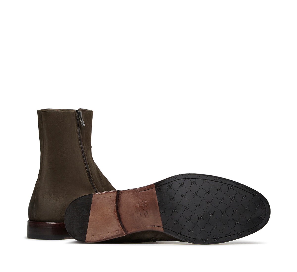 Suede ankle boot