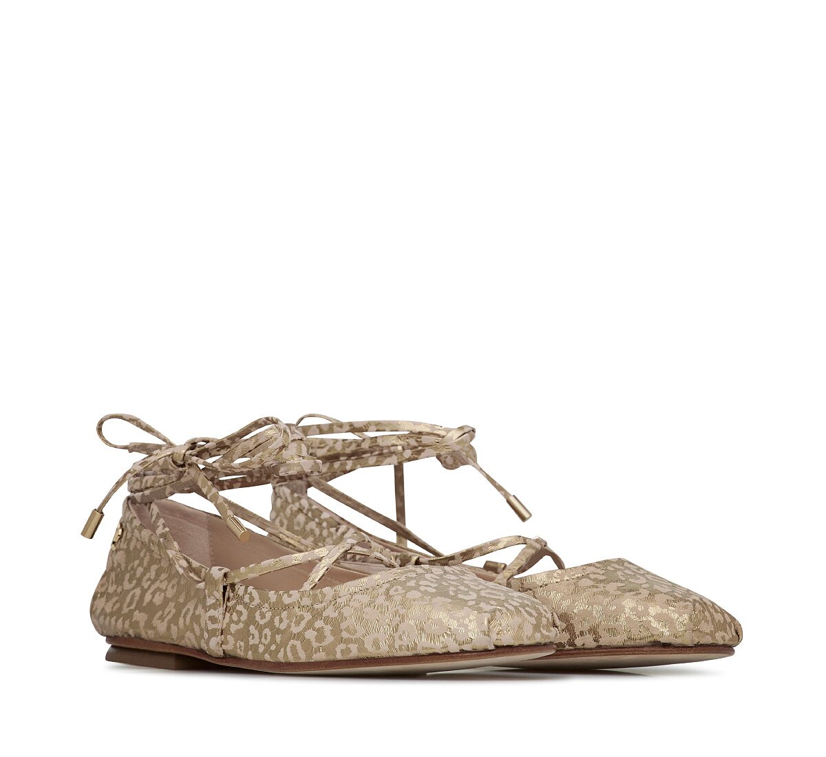 Fabi ballerinas with ankle ties