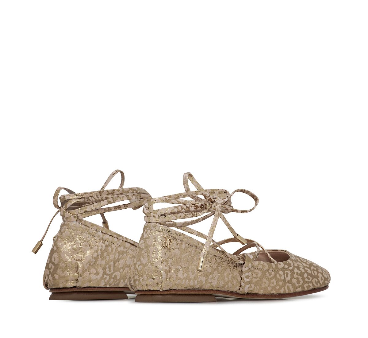 Fabi ballerinas with ankle ties