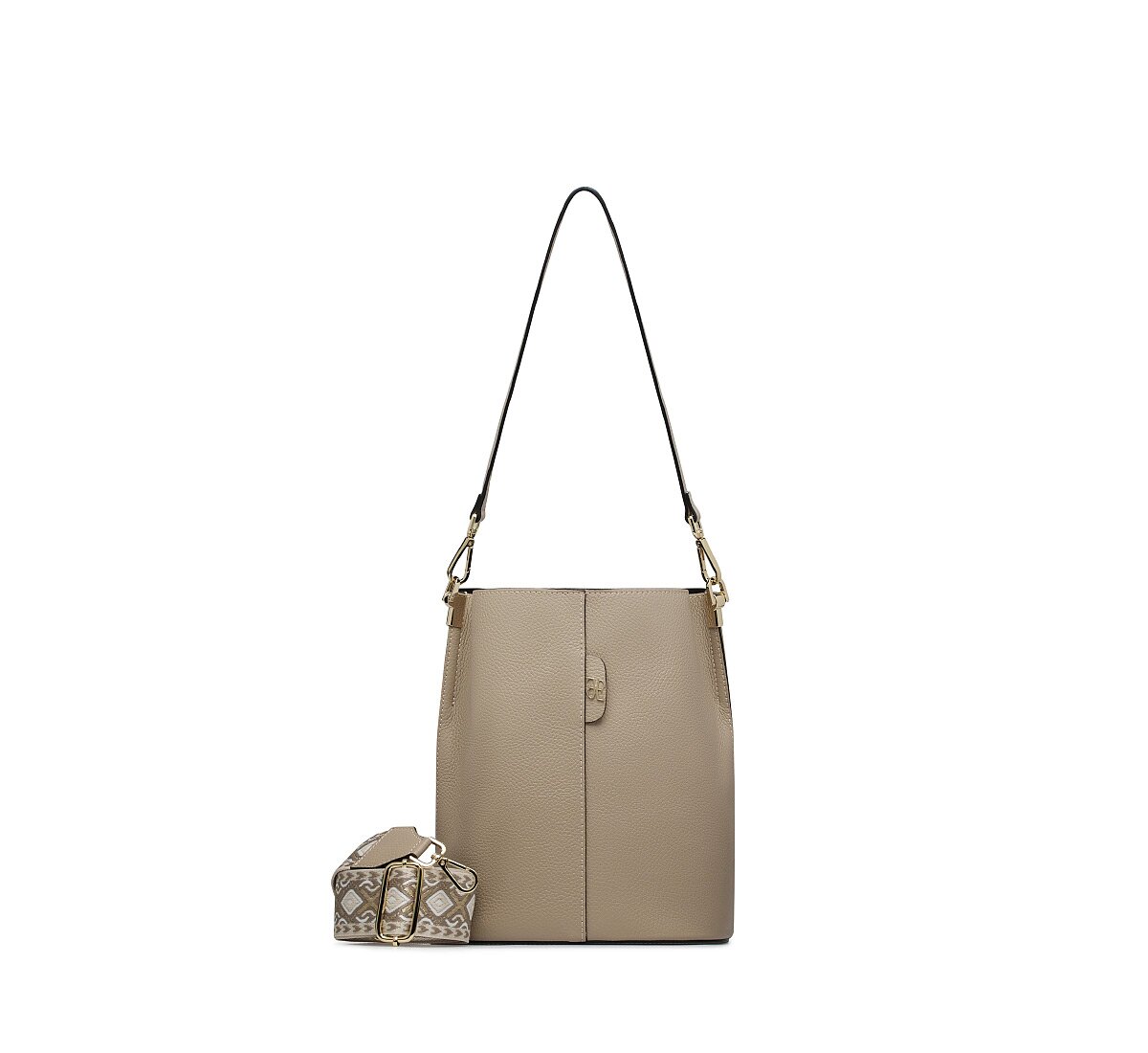 Bucket bag with shoulder strap