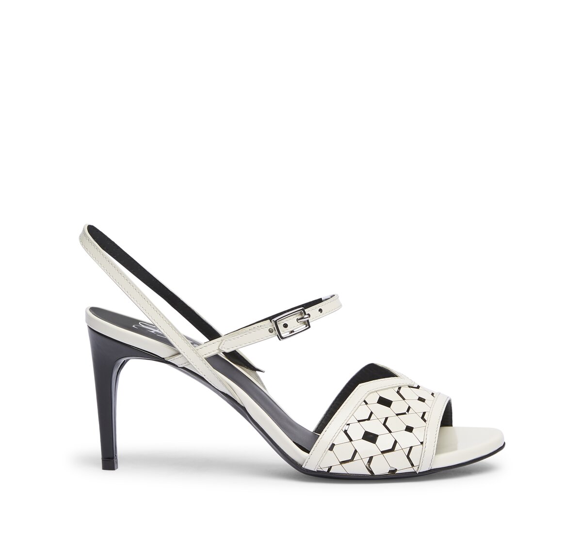 Fabi sandal in perforated calf leather