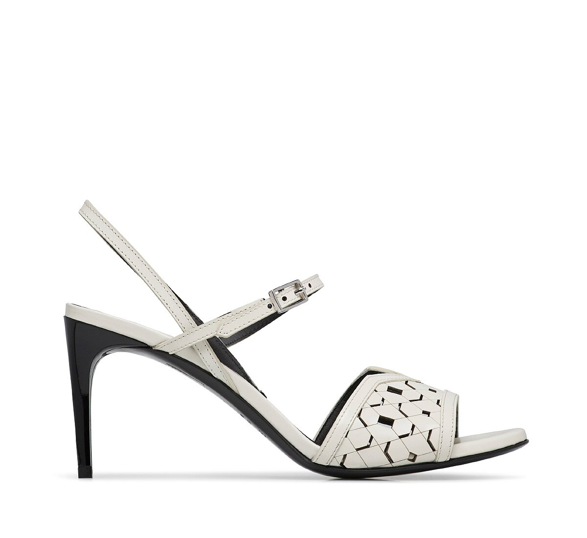 Fabi sandal in perforated calf leather