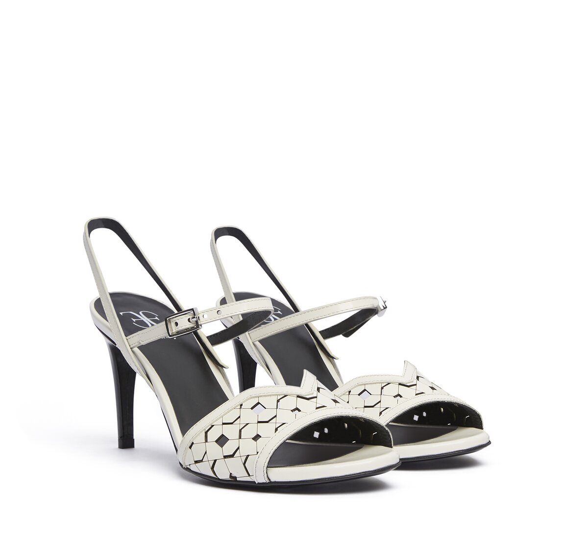 Fabi sandal in perforated calf leather