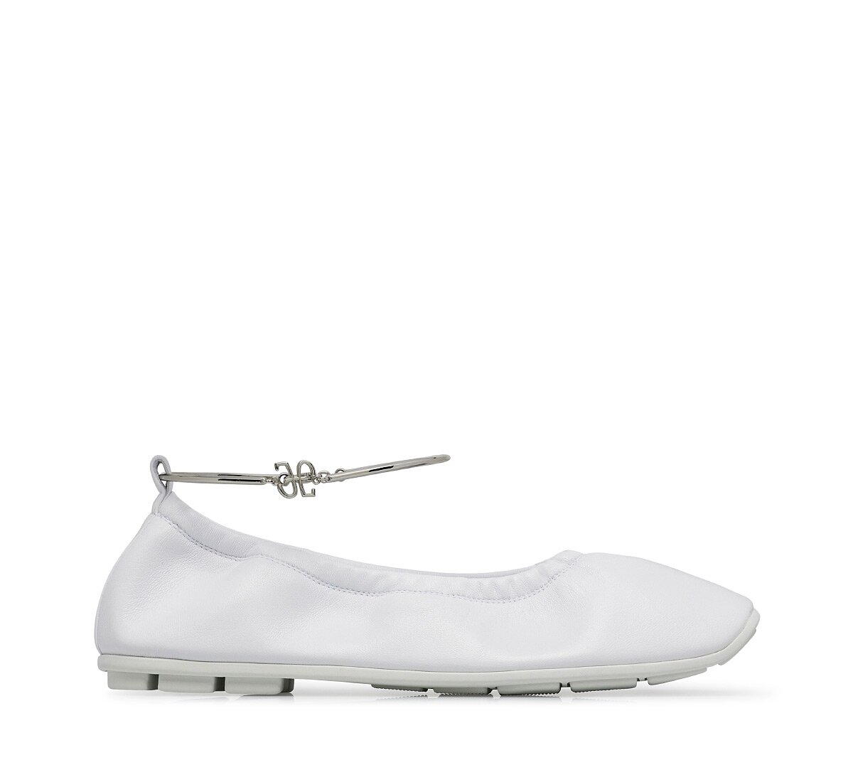 Fabi ballet flat with ankle strap