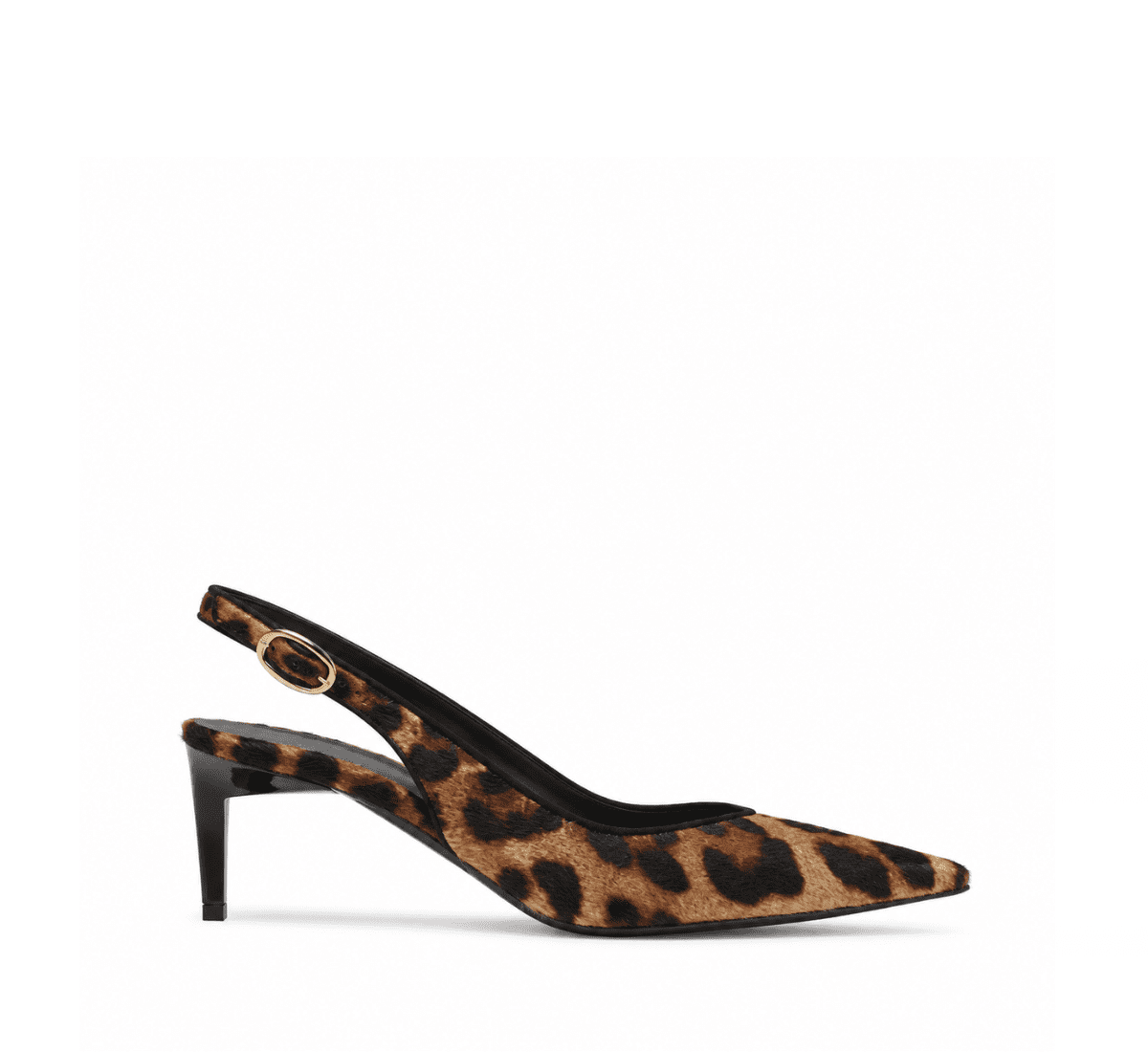 Fabi animal-print calf hair sling-back