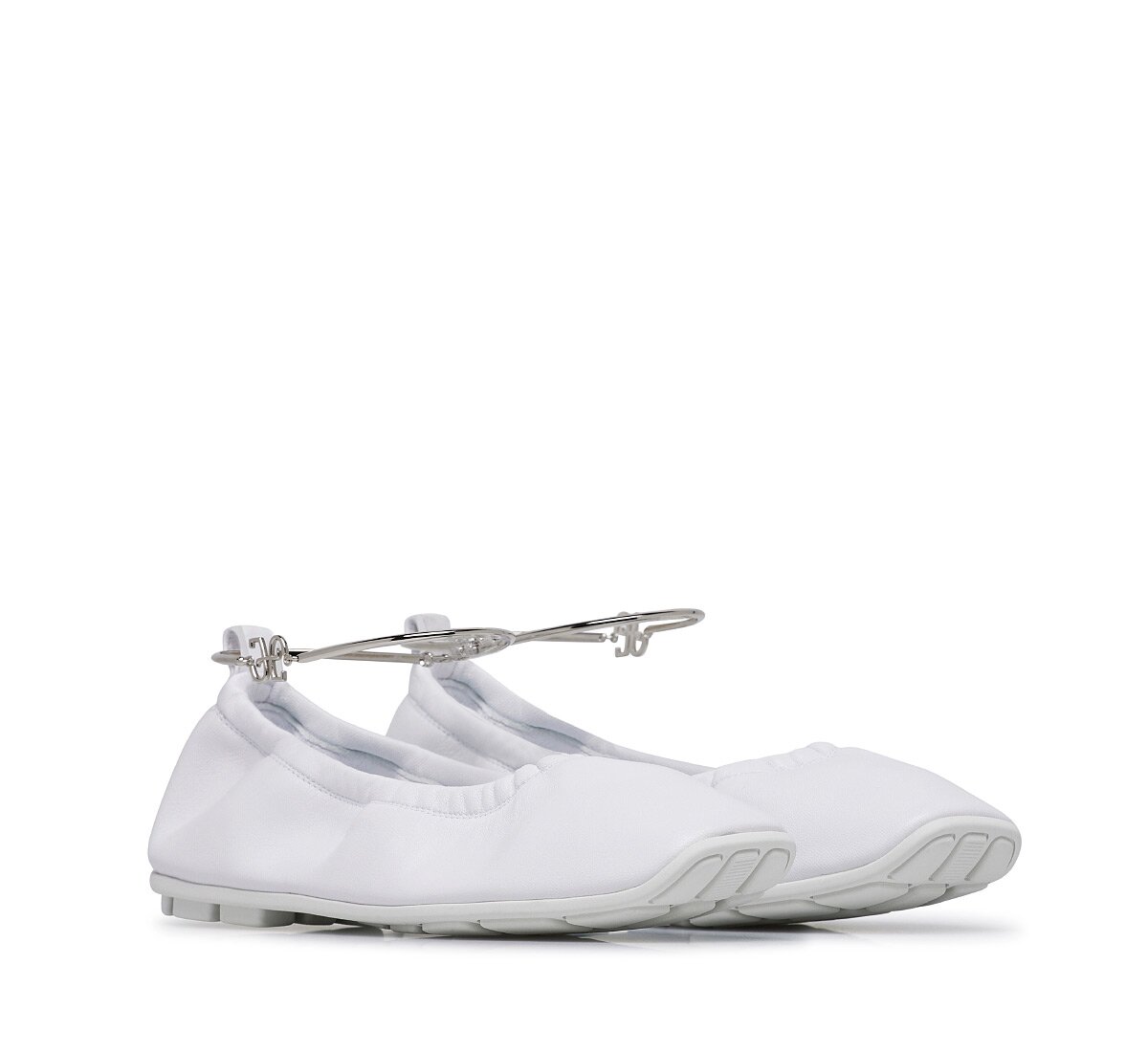 Fabi ballet flat with ankle strap