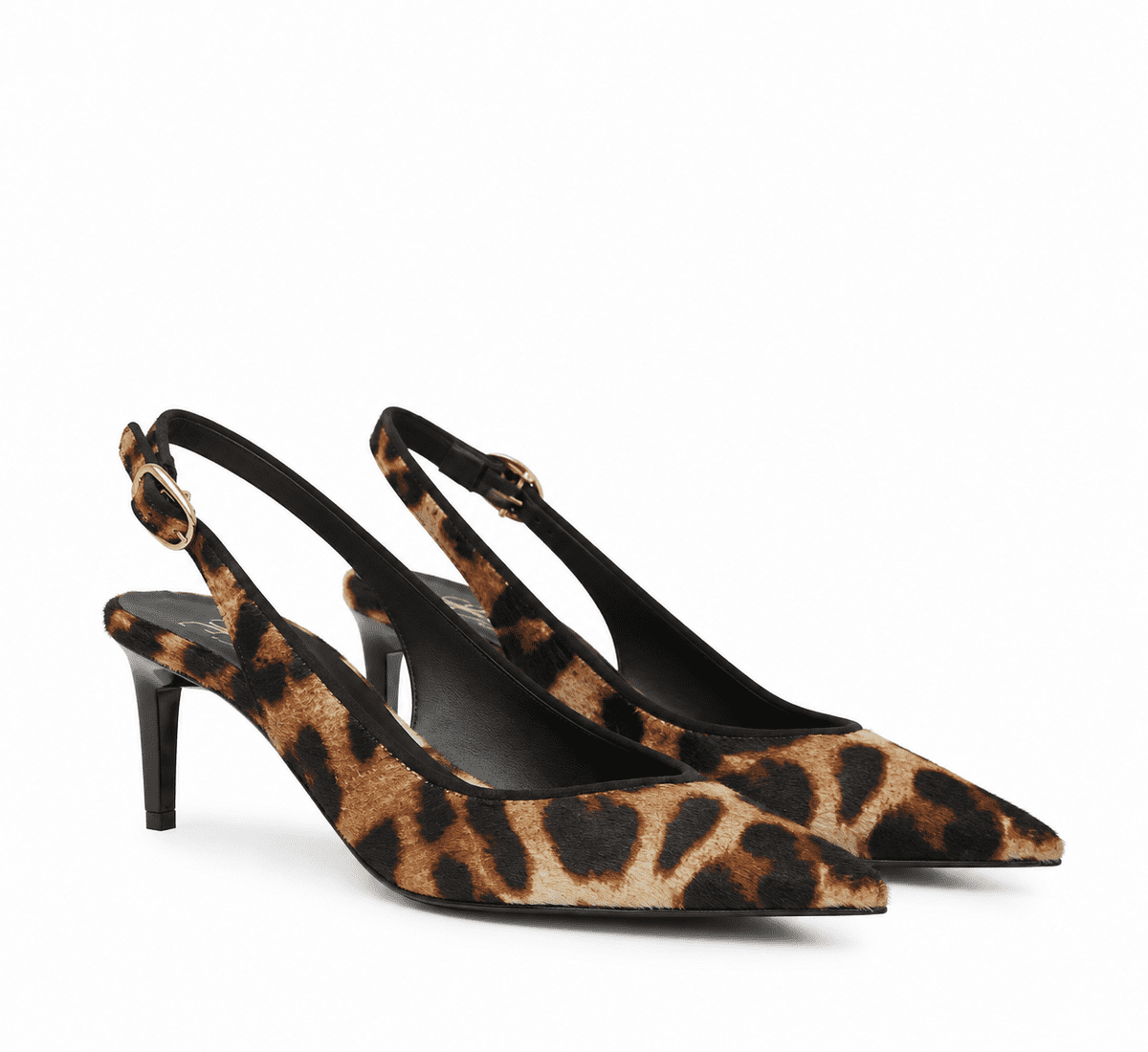 Fabi animal-print calf hair sling-back