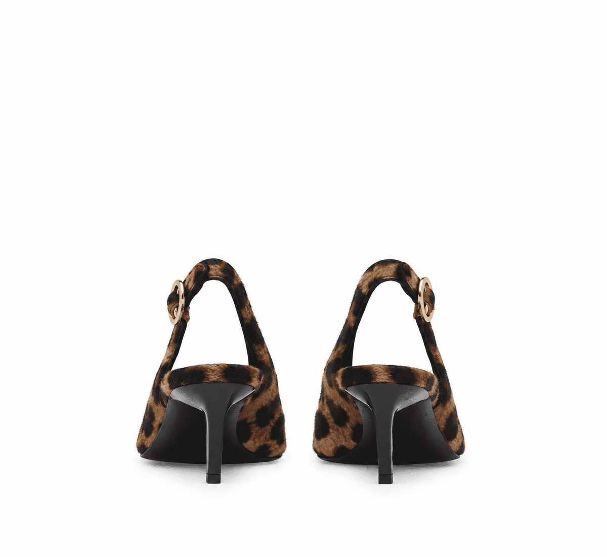 Fabi animal-print calf hair sling-back
