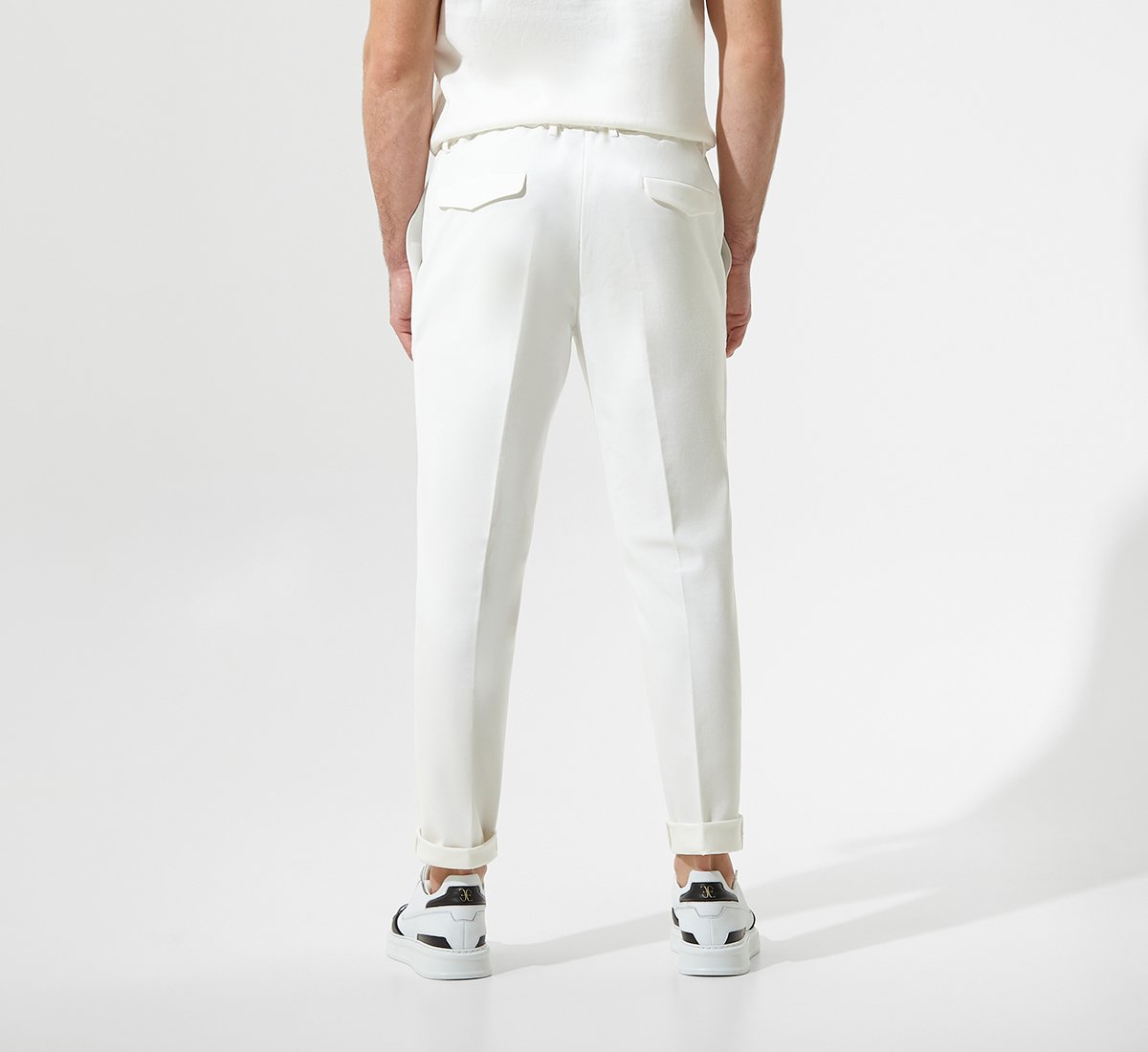 Pantaloni strutturati bianchi