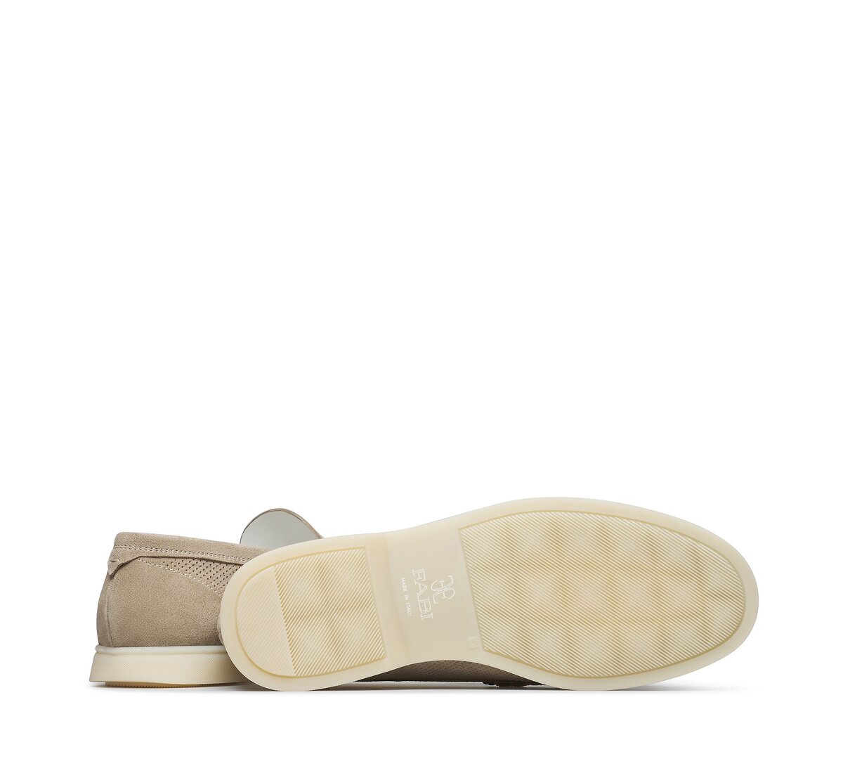 Mocassino Fabi in camoscio traforato