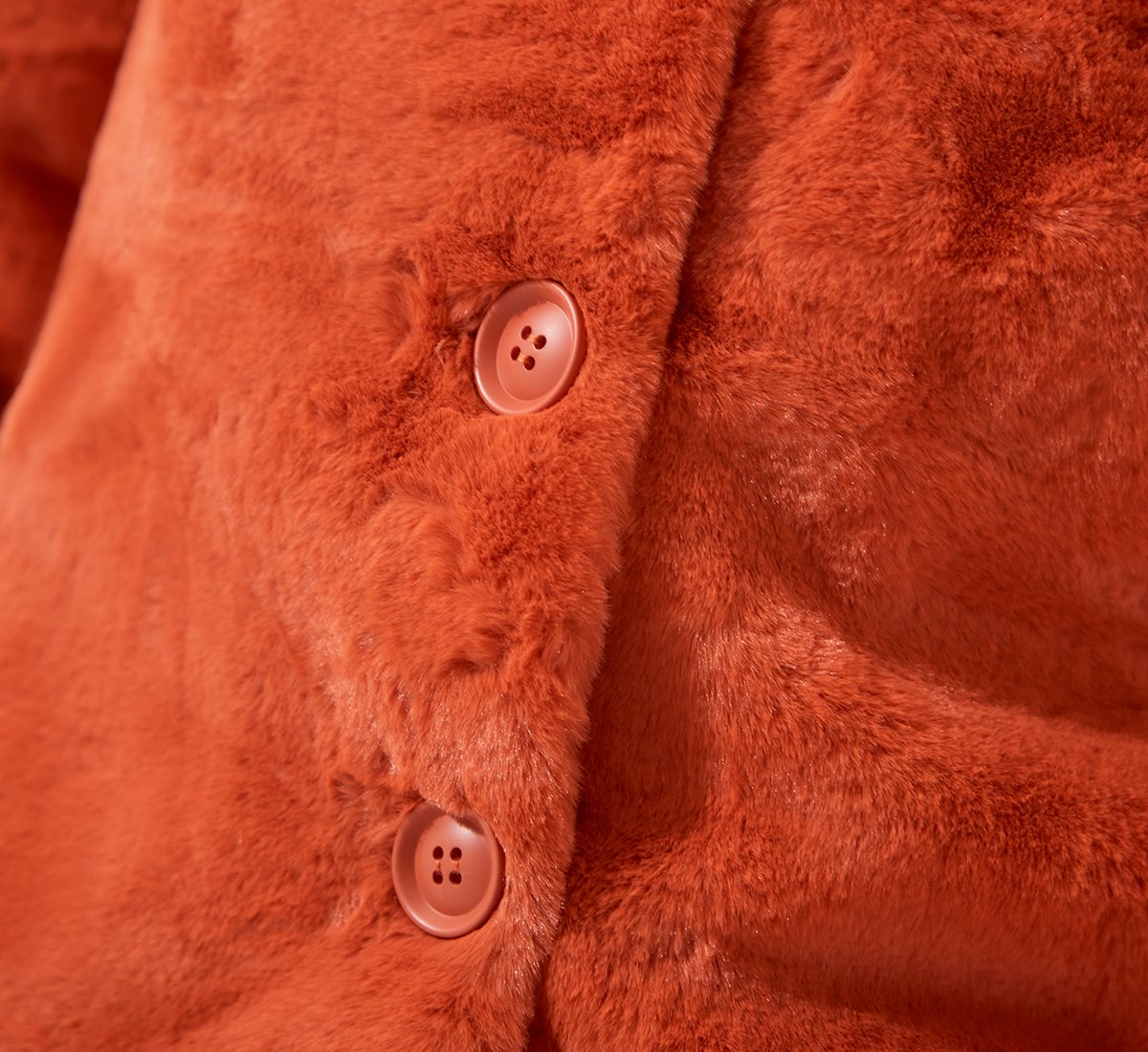 Orange teddy jacket