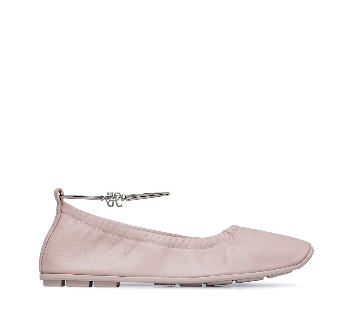 Fabi ballet flat with ankle strap