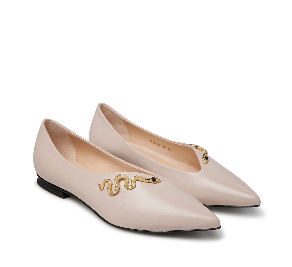 Fabi Snake ballet flats