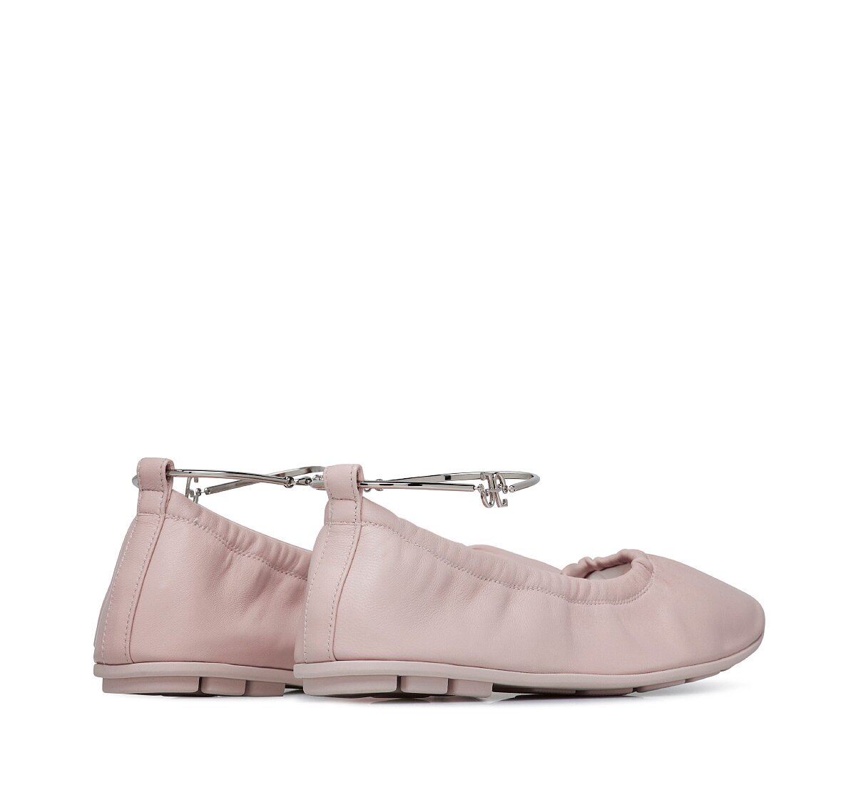 Fabi ballet flat with ankle strap