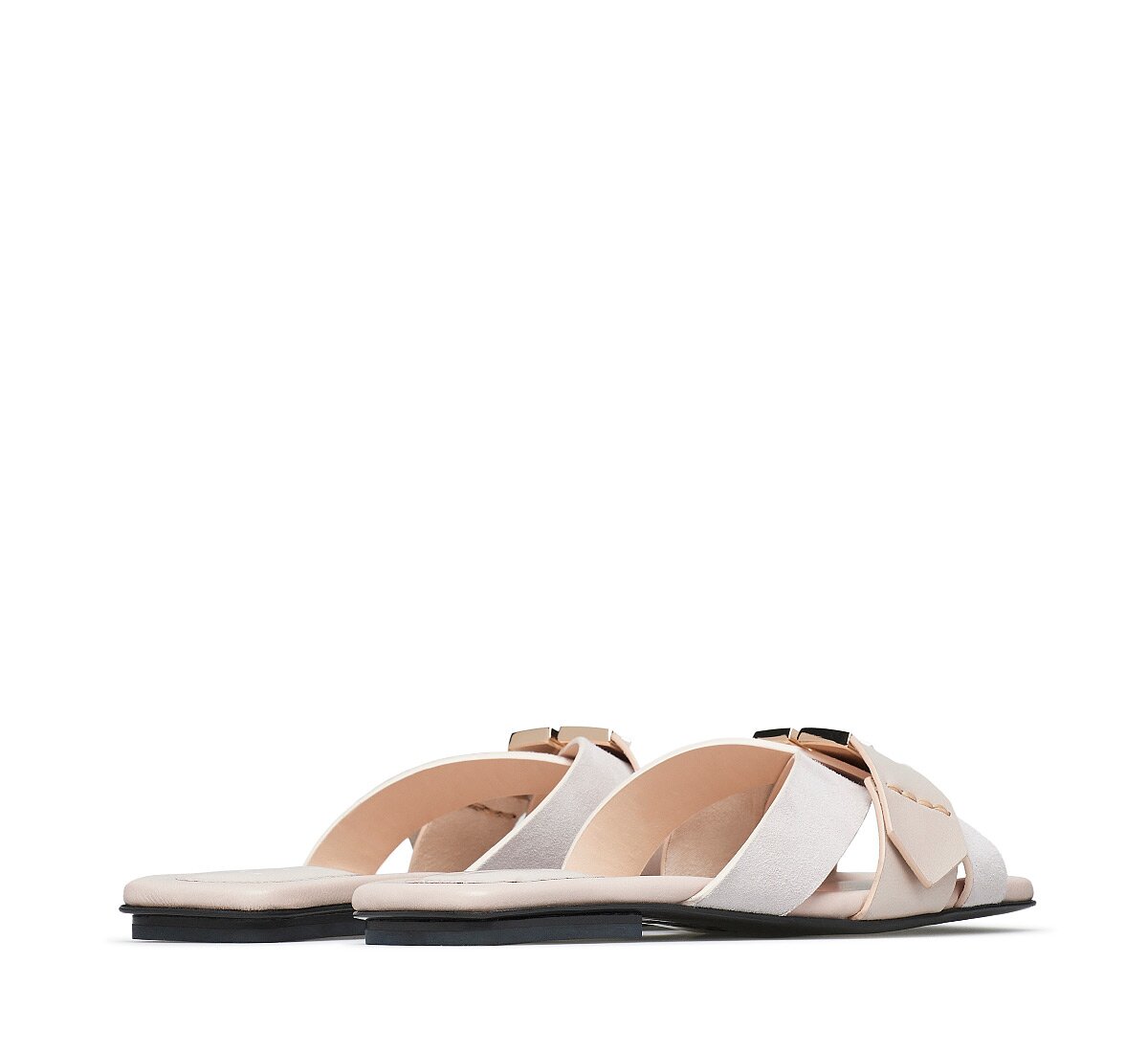 Fabi flat sandal in suede
