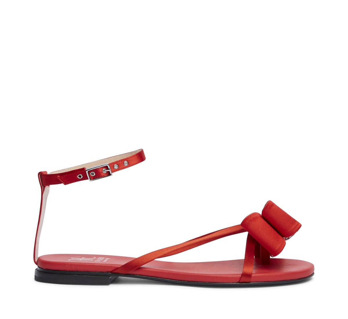 Fabi thong sandal in satin
