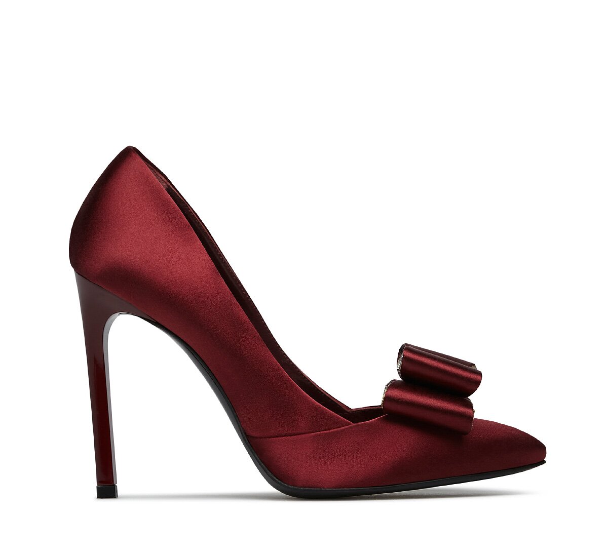 Fabi satin pump
